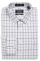Men's Nordstrom Men's Shop Smartcare(tm) Trim Fit Check Dress Shirt 32/33 - Black