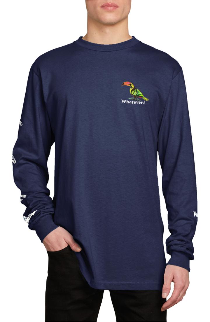 Men's Volcom Bad Bird Graphic T-shirt - Blue