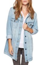Women's Sanctuary Ain't Nobody Perfect Denim Jacket - Blue