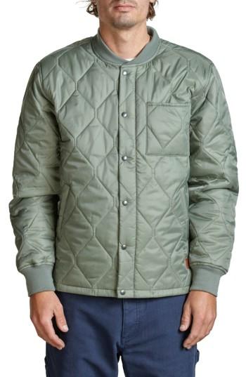 Men's Brixton Crawford Quilted Jacket - Green