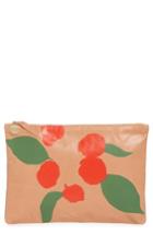 Clare V. Bougainvillea Leather Clutch - Pink