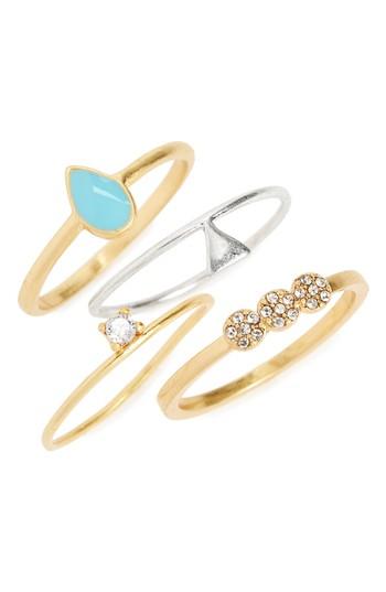 Women's Madewell Set Of 4 Stack Rings