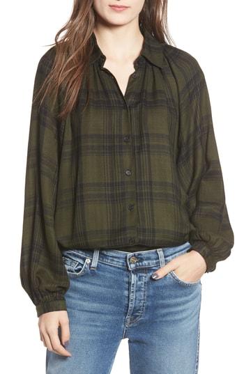Women's Angie Fem Flannel Shirt - Green