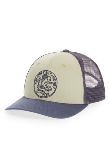 Men's Patagonia Can't Eat Money Trucker Cap - Green