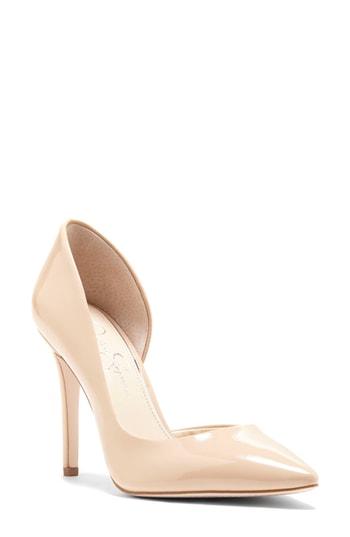 Women's Jessica Simpson Prizma Half-d'orsay Pump .5 M - Beige