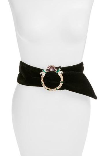 Women's Leith Jewel Buckle Belt - Black Multi
