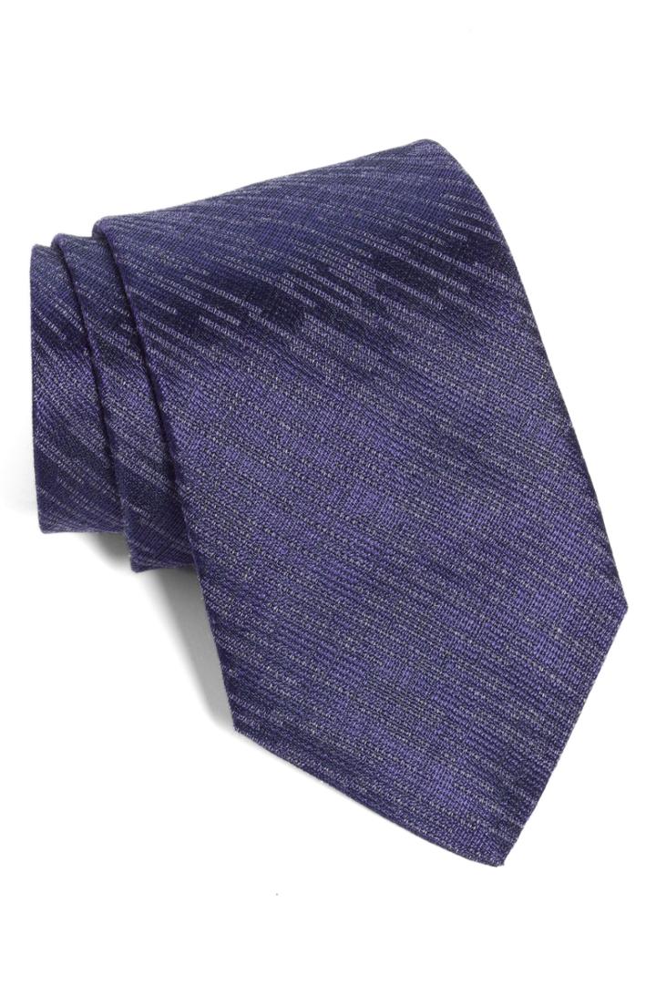 Men's John Varvatos Star Usa Brushed Solid Tie, Size - Purple