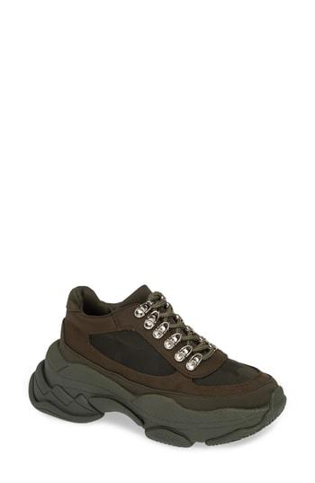 Women's Jeffrey Campbell Hotspot Lace-up Sneaker M - Green