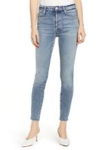 Women's Mother The Stunner Ankle Fray Skinny Jeans - Blue