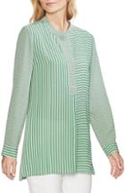 Women's Vince Camuto Linear Motion Print Tunic - Green