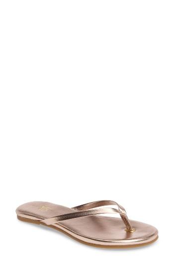 Women's Yosi Samra Rivington Flip Flop M - Metallic