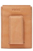 Men's Fossil Ford Leather Money Clip Card Case -