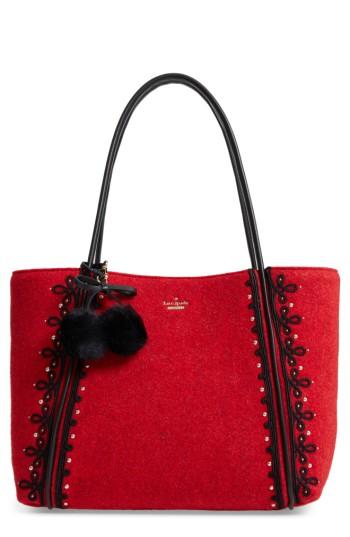 Kate Spade New York Byrne Street - Ronan Wool Tote - Red