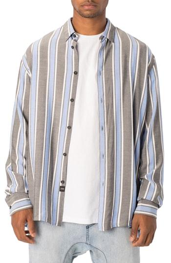 Men's Zanerobe Oversize Stripe Sport Shirt - Black