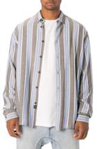 Men's Zanerobe Oversize Stripe Sport Shirt - Black