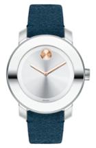Women's Movado Bold Iconic Suede Strap Watch, 36mm