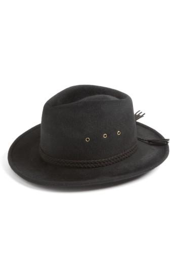 Women's Eric Javits Stanwyck Wool Felt Fedora - Black