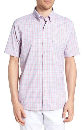 Men's Southern Tide Nautical Mile Fit Plaid Performance Sport Shirt