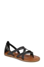 Women's Lucky Brand Ainsley Flat Sandal M - Black