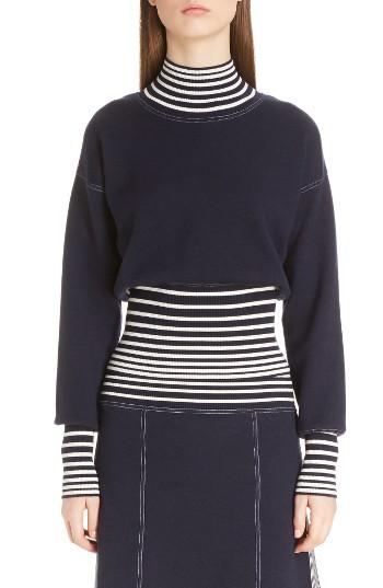 Women's Loewe Stripe Knit Turtleneck
