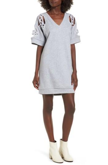 Women's Supertrash Daffic Sweatshirt Dress - Grey