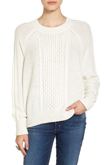 Women's Bp. Cable Knit Dolman Sweater, Size - Ivory