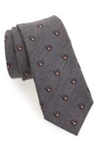 Men's Gucci Puma Patch Jacquard Tie, Size - Grey