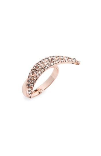 Women's Natasha Half Moon Crystal Ring