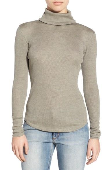 Women's Joe's 'gayle' Ribbed Silk Turtleneck