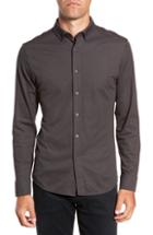 Men's Vince Camuto Slim Fit Button Down Collar Sport Shirt, Size - Metallic