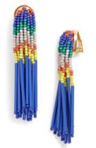 Women's Lele Sadoughi Beaded Clip Earrings
