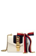 Gucci Mini Sylvie Leather Shoulder Bag - White