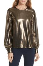 Women's L'agence Catia Metallic Top - Black