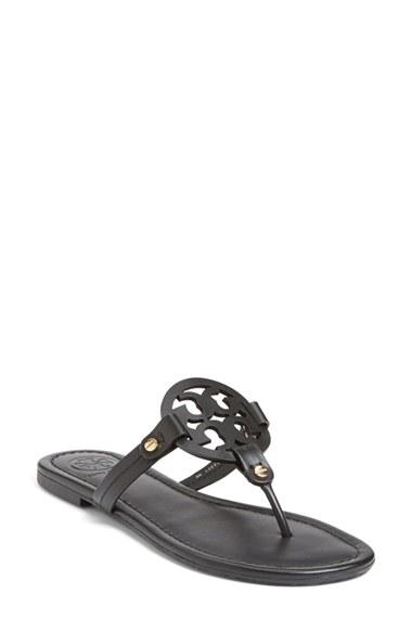 Women's Tory Burch 'miller' Flip Flop M - Black