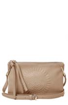 Urban Originals Flower Vegan Leather Crossbody Bag - Beige