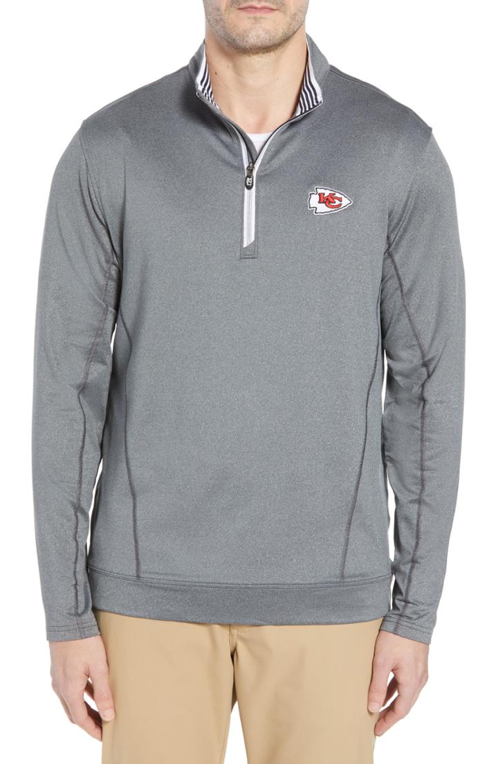 Men's Cutter & Buck Endurance Kansas City Chiefs Fit Pullover, Size Medium - Black