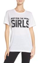 Women's Private Party Who Run The World Graphic Tee - White
