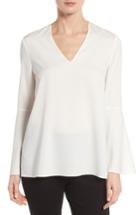 Women's Classiques Entier Stretch Silk Bell Sleeve Blouse - Ivory