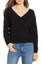 Women's Leith Double-v Pullover - Black