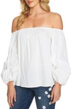 Women's Cece Off The Shoulder Balloon Sleeve Top - White