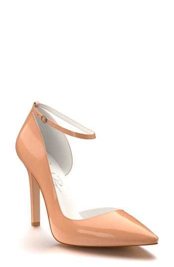 Women's Shoes Of Prey Ankle Strap D'orsay Pump B - Beige