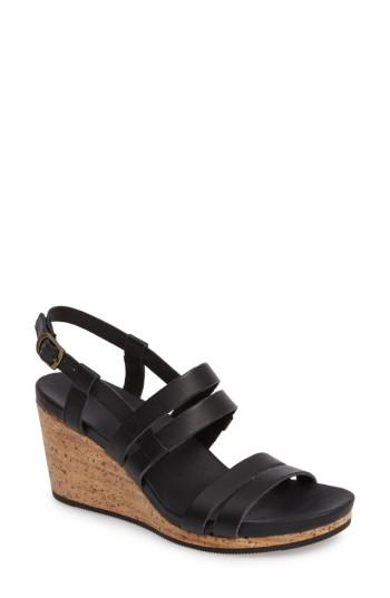 Women's Teva Arrabelle Strappy Wedge Sandal M - Black