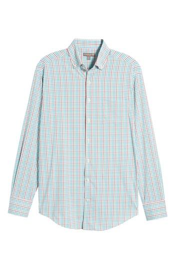 Men's Peter Millar Gunn Regular Fit Tattersall Sport Shirt - White