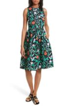 Women's Kate Spade Jardin Cotton Poplin Dress - Black