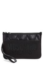 Moschino Quilted Nylon Clutch -