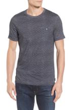 Men's Ted Baker London Giovani Modern Slim Fit Print T-shirt (l) - Blue