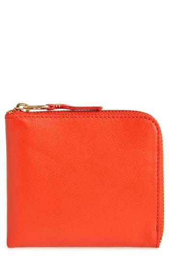 Men's Comme Des Garcons Classic Leather Line Wallet - Orange