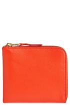Men's Comme Des Garcons Classic Leather Line Wallet - Orange