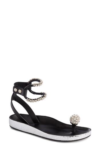 Women's Isabel Marant Ecly Crystal Ball Sandal Us / 36eu - Metallic