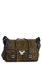 Rag & Bone Field Messenger Suede Shoulder Bag - Green